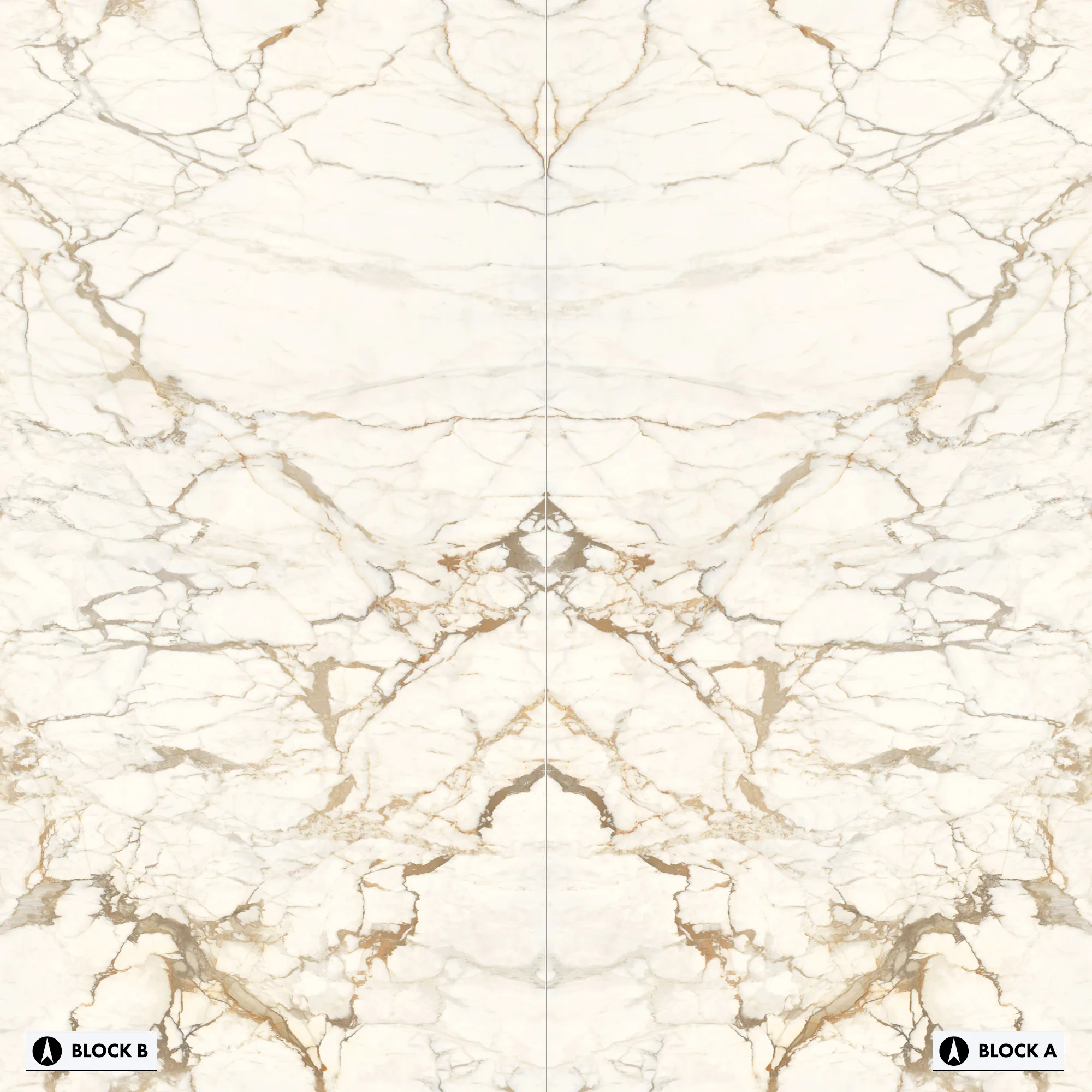 CALACATTA MACCHIA VECCHIA BOOKMATCHED