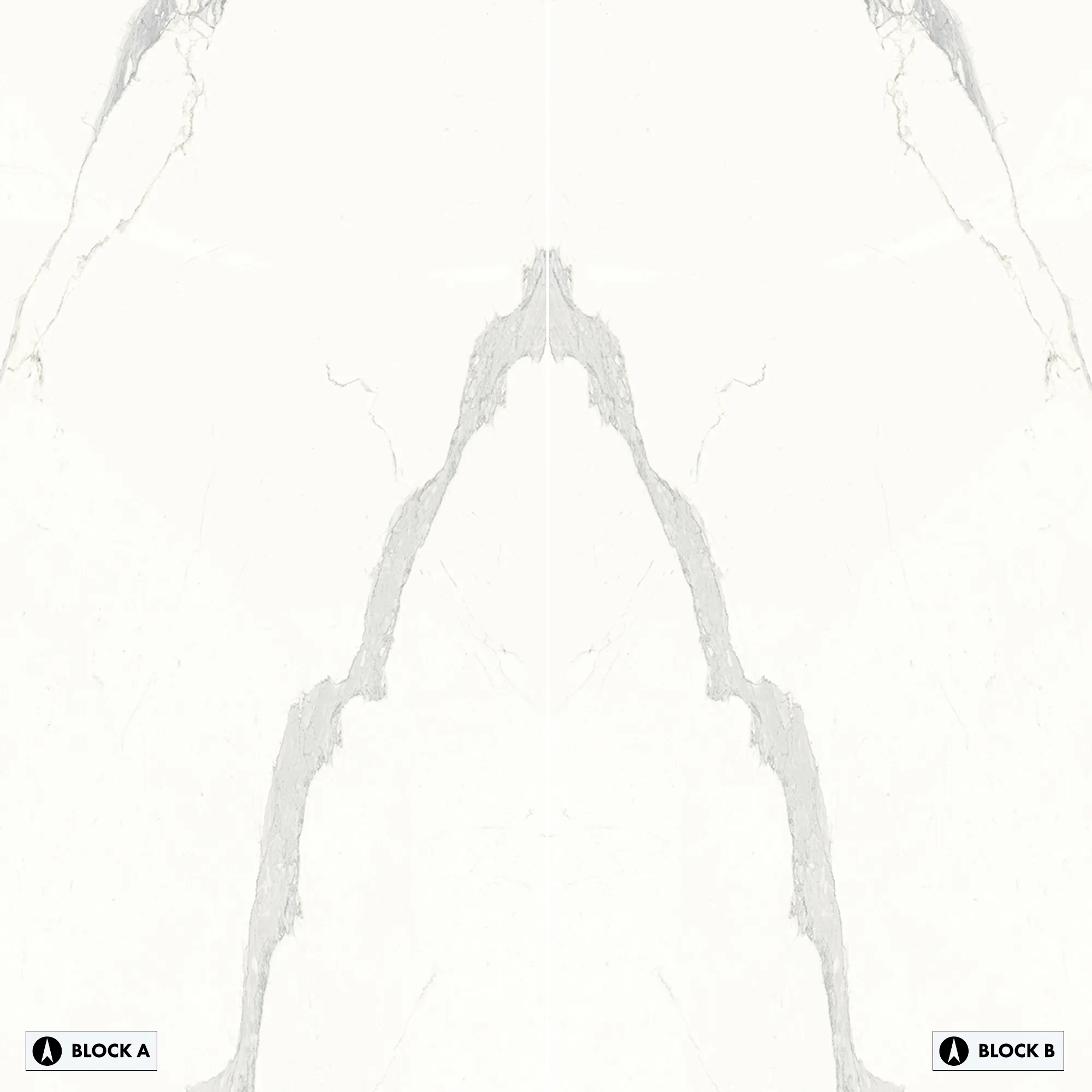 Extra White Bookmatch