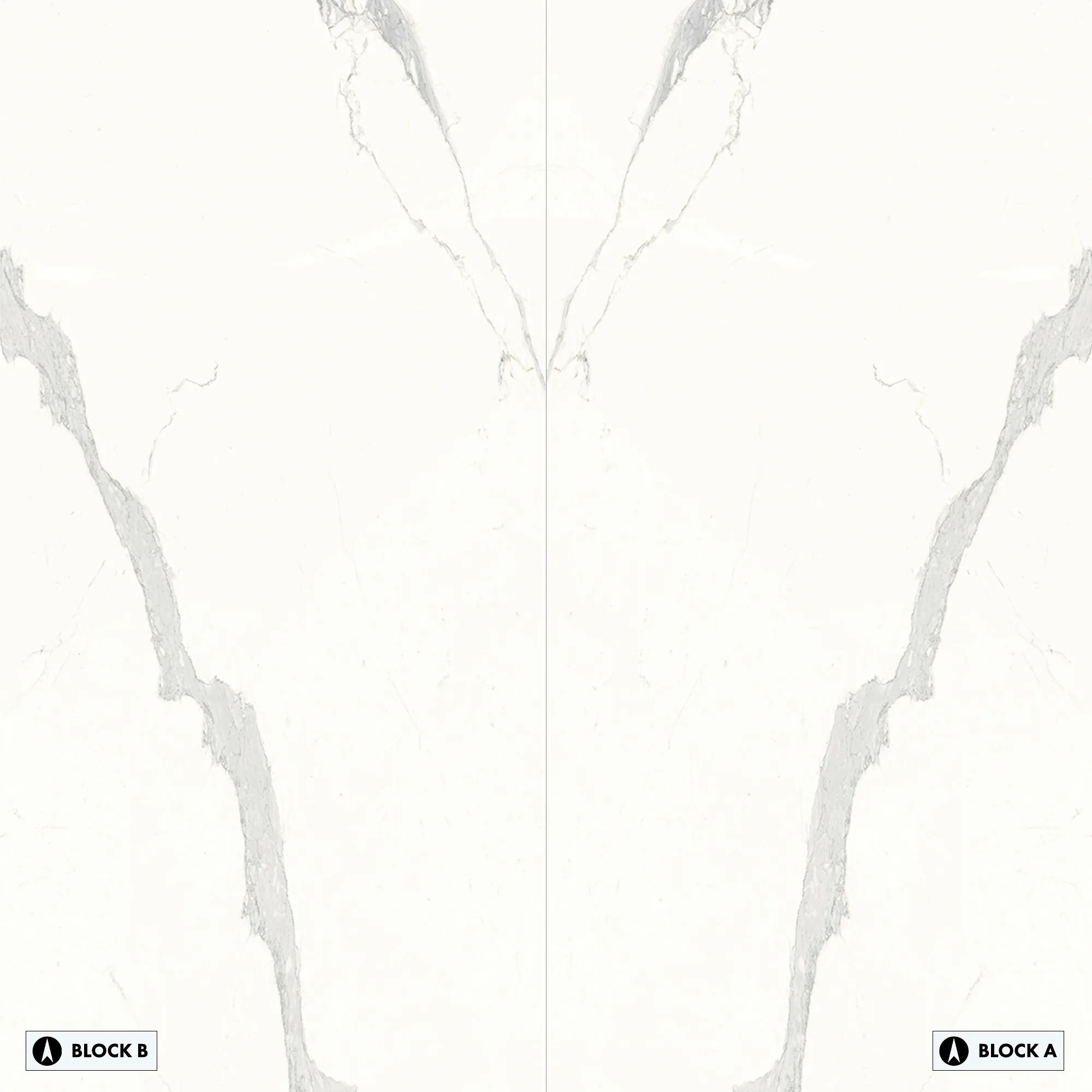 Extra White Bookmatch